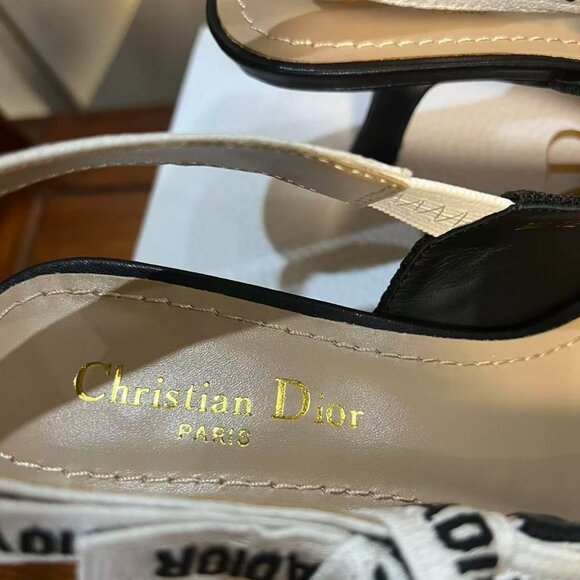 Dior J'Adior Black Velvet Slingback Pumps - Picture 7 of 10